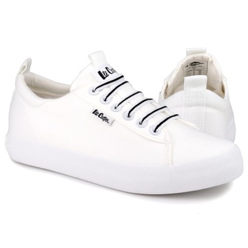 Buty, trampki damskie Lee Cooper WHITE