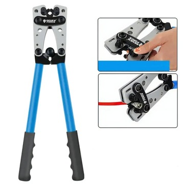 ИНСТРУМЕНТ ДЛЯ ОБЖИМА КОНЦОВ КАБЕЛЕЙ ПРЕСС ДЛЯ ОБЖИМА РАЗЪЕМОВ 390 мм 6-50 мм2