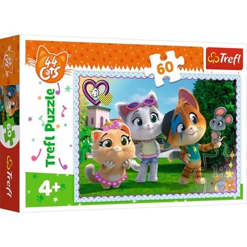 Puzzle TREFL 60 Zabawy - 44 koty