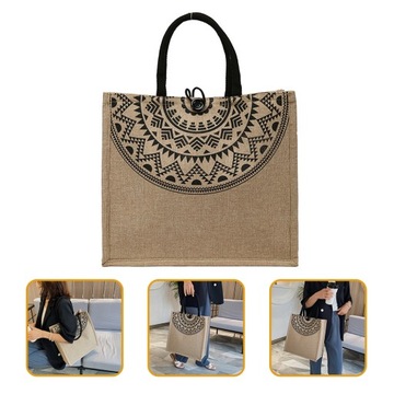 ДЖУТОВАЯ СУМКА СУМКА ДЛЯ ПОКУПКИ MISS TOTE СУМКИ НА ПЛЕЧЕ