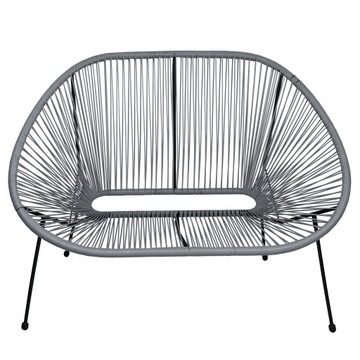 NOWOCZESNA KANAPA SOFA 2 OSOBOWA PLECIONA ŻYŁKOWA