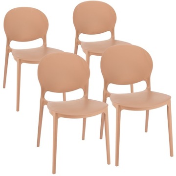 4 x KRZESŁO do kuchni jadalni NOWOCZESNE plastikowe