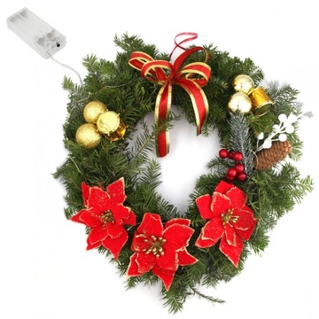 РОЖДЕСТВЕНСКИЙ ВЕНОК НА ДВЕРНОЙ СТОЛИК АДВЕНТ ВЕНОК НАТУРАЛЬНЫЙ ДЕКОР