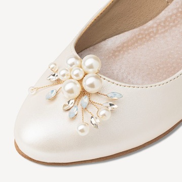 СВАДЕБНЫЕ БАЛЕТЫ BRILU С ЖЕМЧУЖНЫМ ОТДЕЛЕНИЕМ Слоновая кость 41