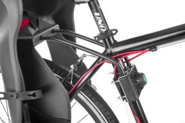 ELIBAS Серое детское велосипедное сиденье