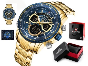 ORYGINALNY ZEGAREK MĘSKI NAVIFORCE- (zn120d) + BOX NA PREZENT