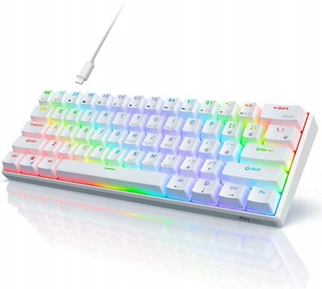 RK ROYAL KLUDGE RK61 Mechaniczna Klawiatura do Gier, 60% RGB OUTLET