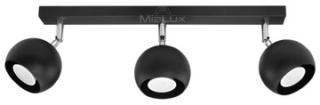 Plafon CANO 3 Czarna Oprawa Regulowana Sufit LED