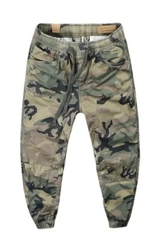 Spodnie męskie długie moro cargo jogger bojówki SM r. 4XL