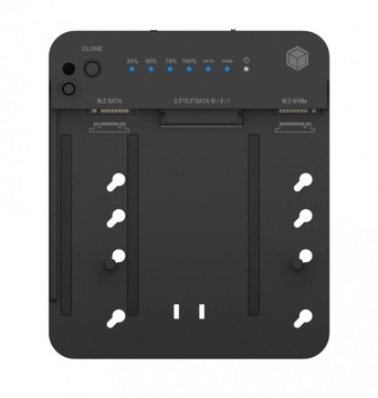 Stacja dokująca/klonująca IB-2915MSCL-C31 M.2 dla M.2 0NVMe i SATA 2,5/3,5