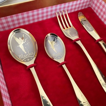 Сувенир на Крещение, столовые приборы для ребенка, ГРАВИРОВКА