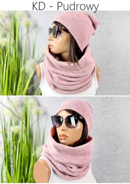 ТЕПЛЫЙ КОМПЛЕКТ ШАПКА + ГЛАДКАЯ ЮБКА, зимние ЦВЕТА