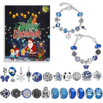 ЮВЕЛИРНЫЙ БРАСЛЕТ КАЛЕНДАРЬ АДВЕНТА НА 24 ДНЯ