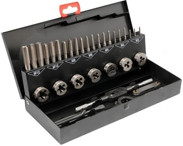 Zestaw gwintowników i narzynek m3-m12, 32 cz YT-2975 YATO