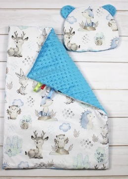 Одеяло и подушка Мишка НикаТими 75х100 минки