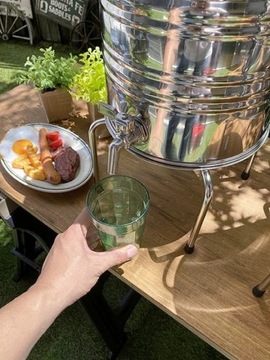 БОЧКА из НЕРЖАВЕЮЩЕЙ СТАЛИ INOX, герметичная пузырьковая банка, 10л, для самогона