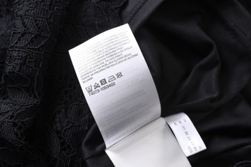 C&A czarna koronkowa sukienka długi rękaw r 36