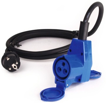 PRZYŁĄCZE CEE KĄTOWE ADAPTER 230V CARBEST 1,5m