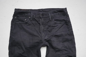 Levis 511 krótkie spodenki jeansowe vintage czarne stretch | 33