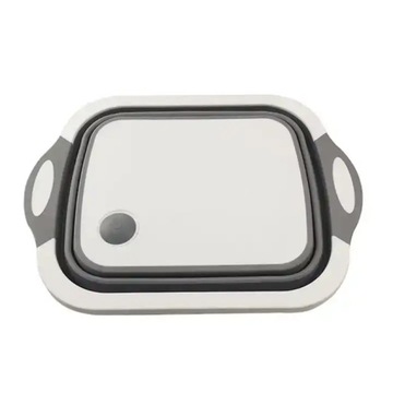 БОЛЬШАЯ СКЛАДНАЯ ЧАША ДЛЯ РАЗДЕЛОЧНОЙ ДОСКИ СИЛИКОНОВАЯ