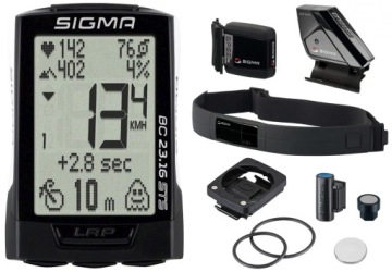 LICZNIK ROWEROWY SIGMA 23.16 STS IPX7 POLSKIE MENU KADENCJA OPASKA HR PULS