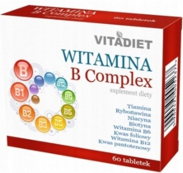 WITAMINA B COMPLEX B1 B2 B3 B5 B7 B6 B12 x 60 tab