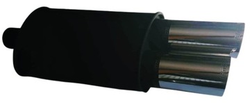 TŁUMIK BASOWY PRZELOTOWY 2X70 MM LEWY