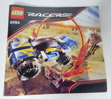LEGO RACERS 8494 УНИКАЛЬНАЯ КОРОБКА С ИНСТРУКЦИЯМИ ПО ОГНЕННОМУ КОЛЬЦУ