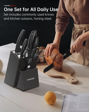 Набор из 8 кухонных ножей с точилкой Homaz life без ножниц.