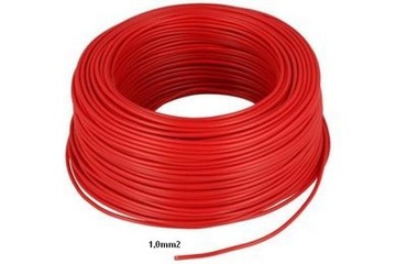 Przewód kabel LgY 1x1,0mm2 Cu czerw. Eltrim (5mb)