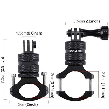 ДЕРЖАТЕЛЬ РУЛЯ/СЕДЛА, ДЕРЖАТЕЛЬ АКСЕССУАРОВ GOPRO ДЛЯ ВЕЛОСИПЕДА