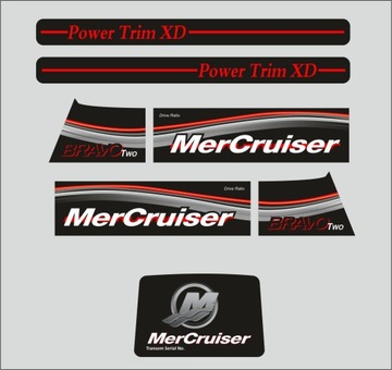 Наклейка с эмблемой Mercury Bravo Two