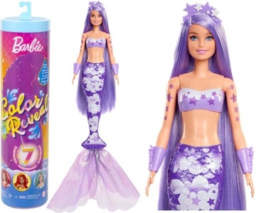 BARBIE SYRENKA SYRENA KOLOROWA NIESPODZIANKA LALKA Mattel Color Reveal