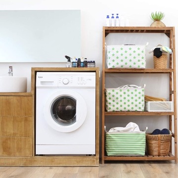 СКЛАДНАЯ КОРЗИНА-ОРГАНИЗАТОР ИЗ ХОЛСТА 42 X 30 X 25 СМ