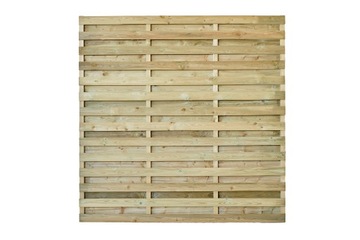 płot listwowy 180 x 180 cm impregnowany dwustronny