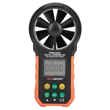 ANEMOMETR WIATROMIERZ MIERNIK WIATRU TEMPERATURY POMIAR PRĘDKOŚCI POWIETRZA