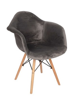 KRZESŁO DESIGN SKANDYNAWSKIE MOSKWA WELUR