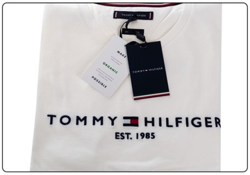 TOMMY HILFIGER KOSZULKA T-SHIRT CORE TOMMY LOGO TEE WHITE r.M