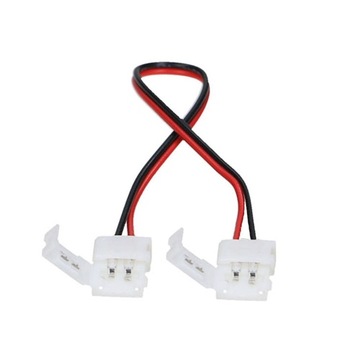 Złączka do taśmy LED 8mm zaciskana dwust. z przew.