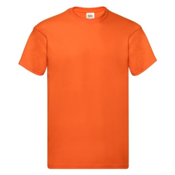 T-SHIRT KOSZULKA FRUIT OF THE LOOM orange M