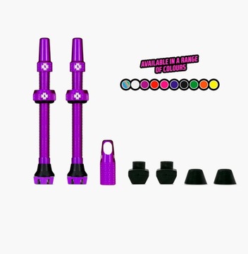 MUC-OFF TUBELESS ZAWORY BEZDĘTKOWE V2 44MM FIOLETOWE