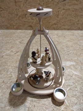 Адвент фигурка снеговика, подсвечник Dekohelden24