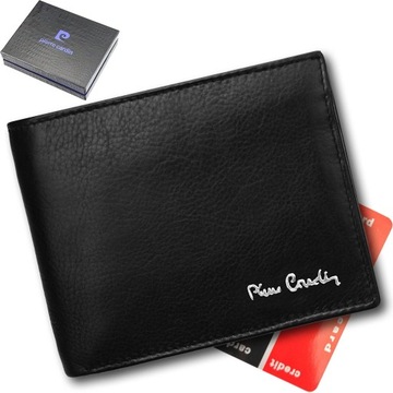 MĘSKI PORTFEL POZIOMY PIERRE CARDIN SKÓRA ZAB.RFID