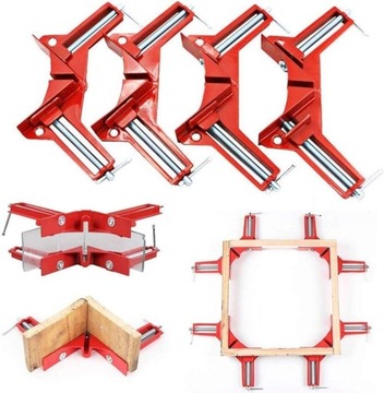 4 SZT ŚCISK KĄTOWY STOLARSKI IMADŁO NAROŻNE UCHWYT