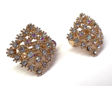 Золотые серьги с цирконами Lolita Accessories