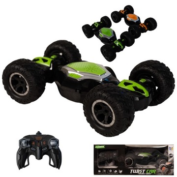 SAMOCHÓD ZDALNIE STEROWANY AUTO TERENOWE TWISTER 360* LED DŹWIĘK RC PILOT