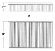 FILTR VZDUCHU AUDI 100 2.4D -94,A6 2.5TDI -97