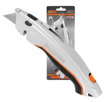 NÓŻ NA OSTRZA TRAPEZOWE ALUMINIOWY 3 OSTRZA C9106