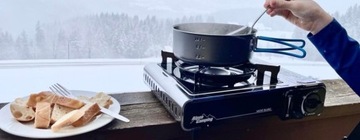 Портативная плита Alpen Camping Mont Blanc + 4 туристических газа