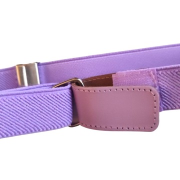 PASEK DZIECIĘCY DO SPODNI ELASTYCZNY NA RZEPĘ FIOLET